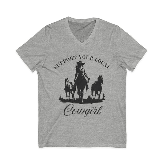 “Support Your Local Cowgirl” T-Shirt – Western Cowgirl Graphic Tee
