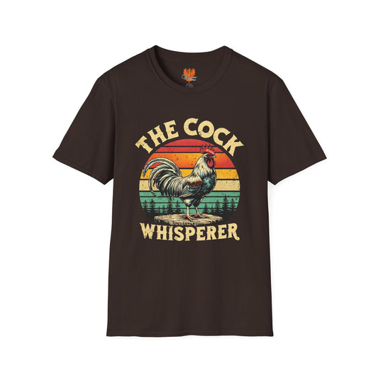 “The Cock Whisperer” T-Shirt – Funny Rooster & Farm Life Graphic Tee