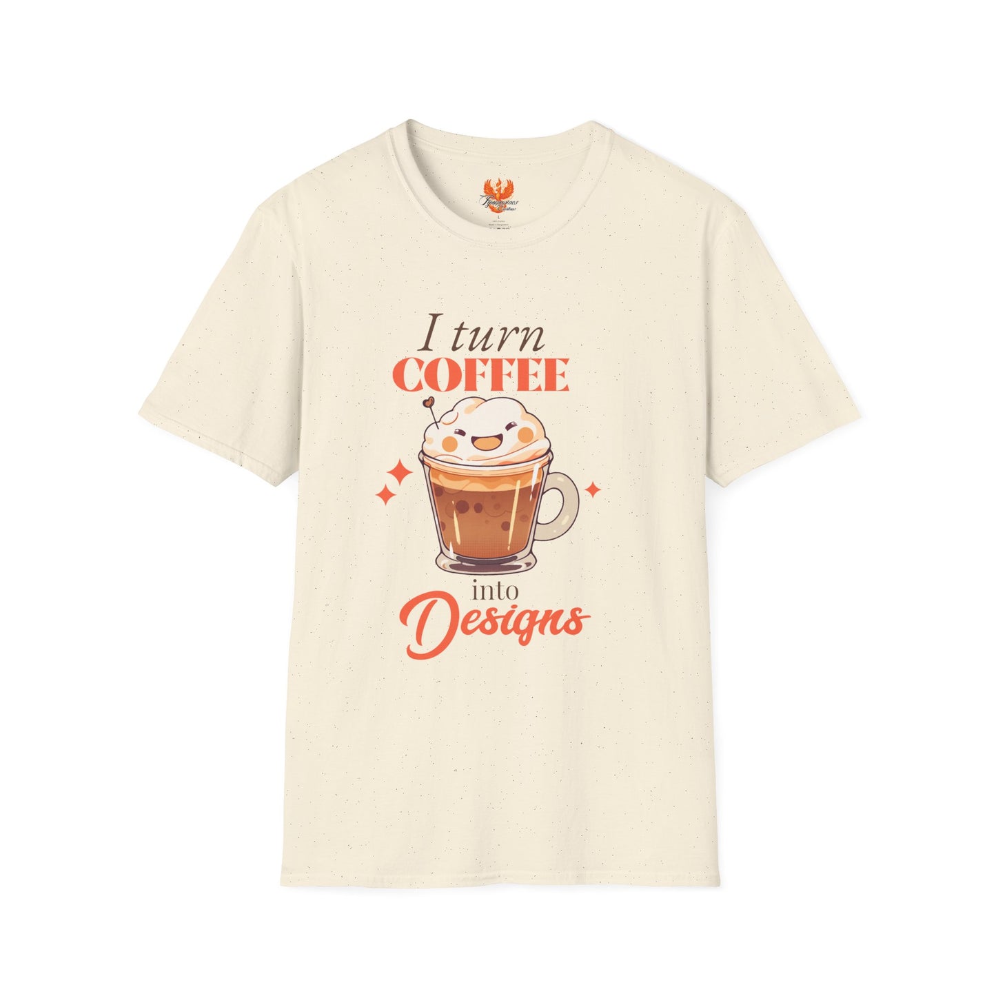 👕 “I Turn Coffee Into Designs” T-Shirt – Creator & Small Business Tee