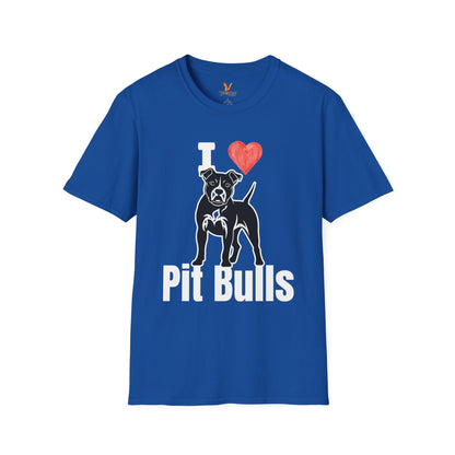 “I ❤️ Pit Bulls” T-Shirt – Pit Bull Advocate & Dog Lover Tee