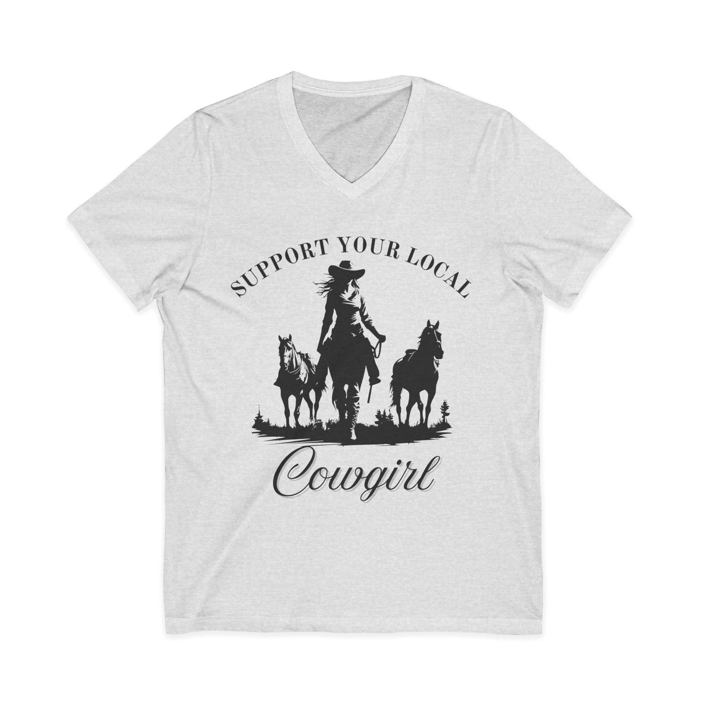 “Support Your Local Cowgirl” T-Shirt – Western Cowgirl Graphic Tee