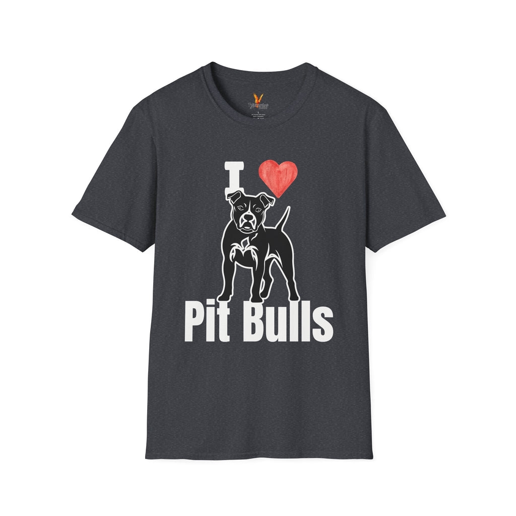 “I ❤️ Pit Bulls” T-Shirt – Pit Bull Advocate & Dog Lover Tee