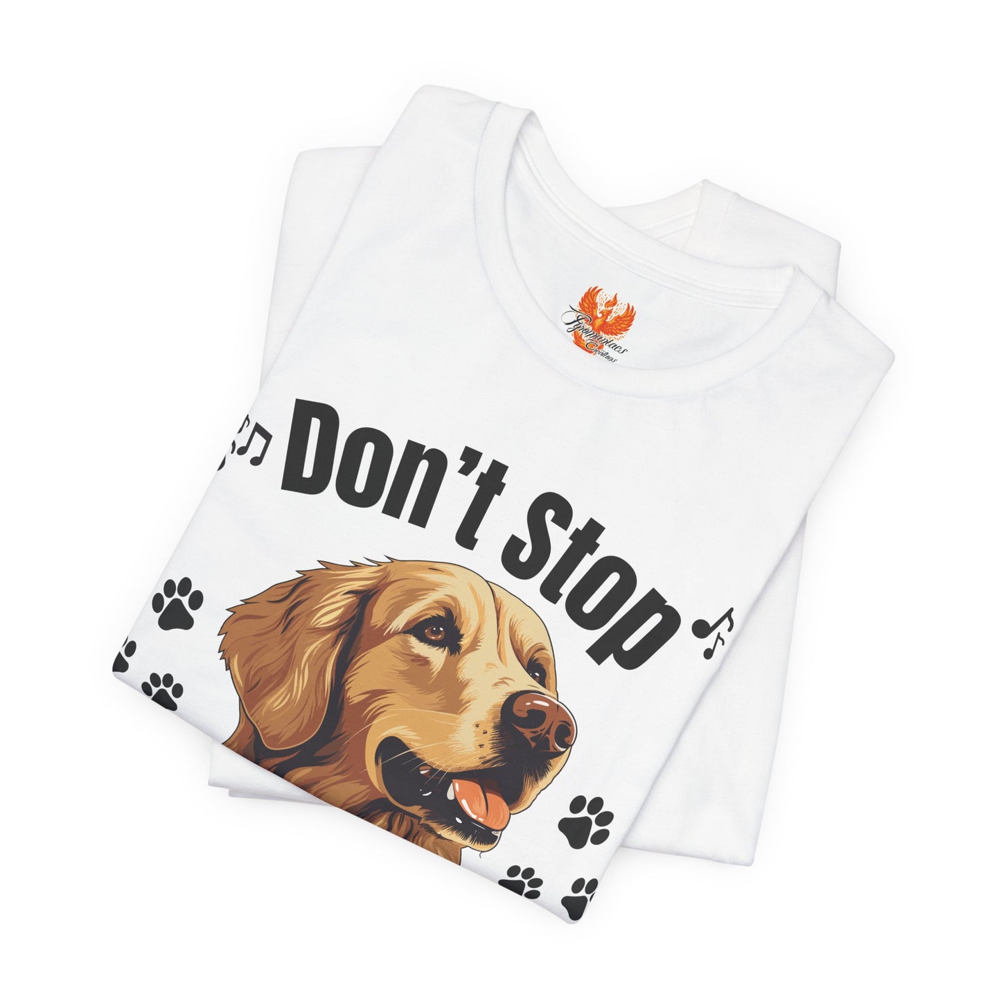 “Don’t Stop Retrievin’” Golden Retriever T-Shirt – Funny Dog Lover Tee