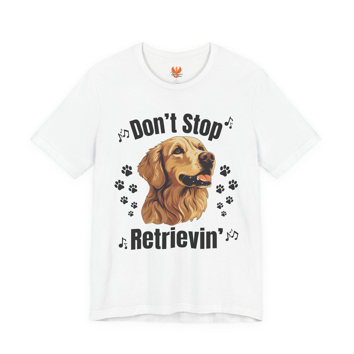 “Don’t Stop Retrievin’” Golden Retriever T-Shirt – Funny Dog Lover Tee