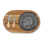 Engraved Shark Charcuterie Board — Personalized Bamboo Cheese Serving Set