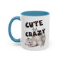 Cute But Crazy Cat Mug – 11oz & 15oz (Multiple Color Options)