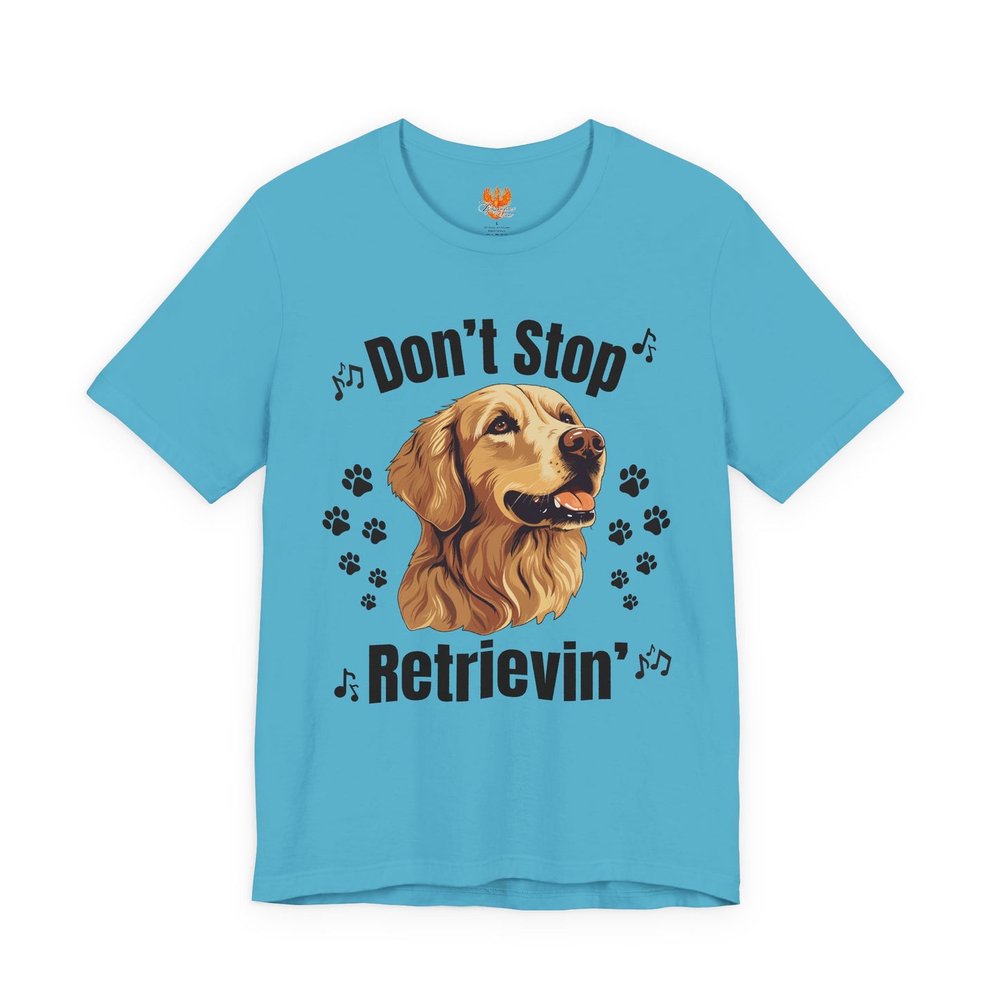“Don’t Stop Retrievin’” Golden Retriever T-Shirt – Funny Dog Lover Tee