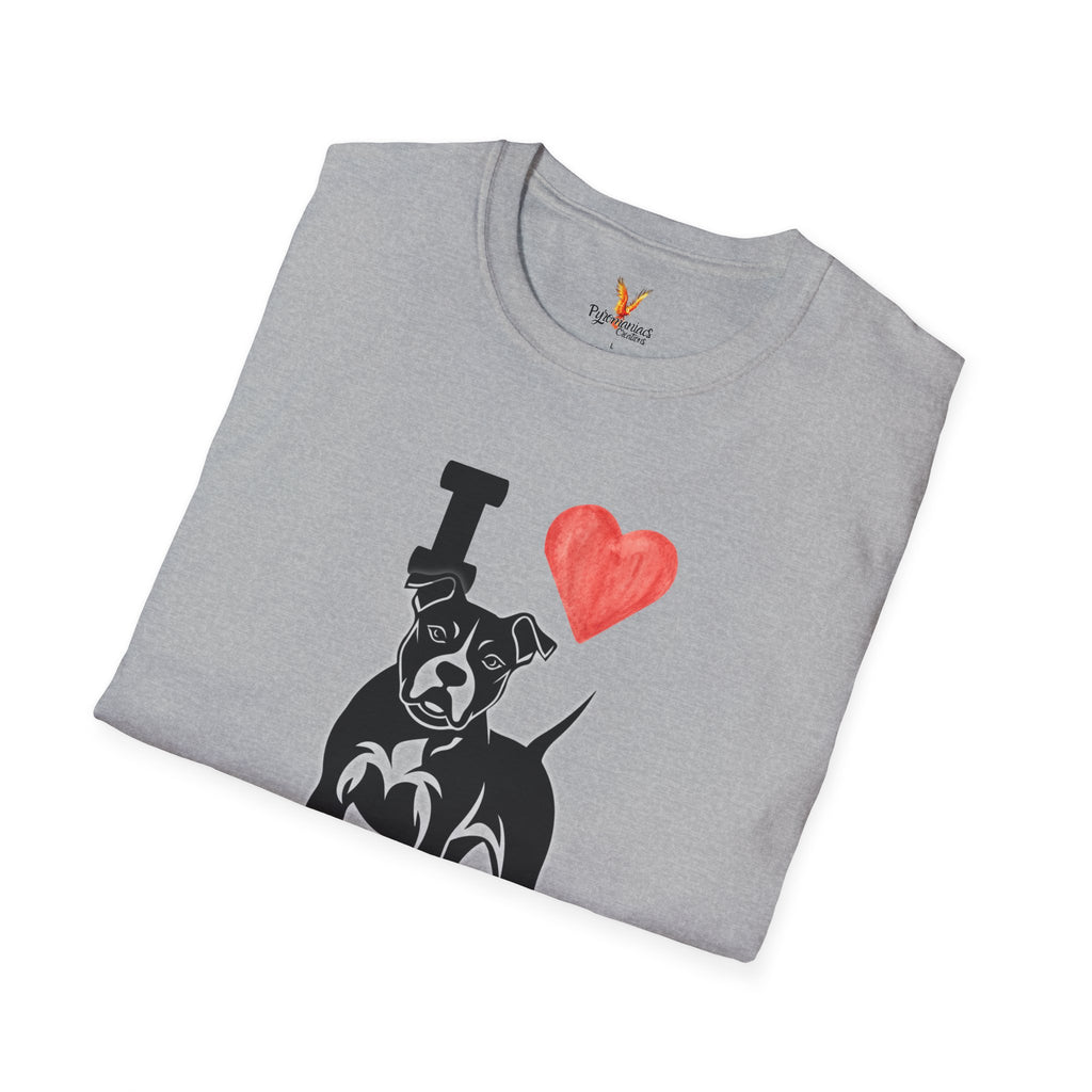 “I ❤️ Pit Bulls” T-Shirt – Pit Bull Advocate & Dog Lover Tee