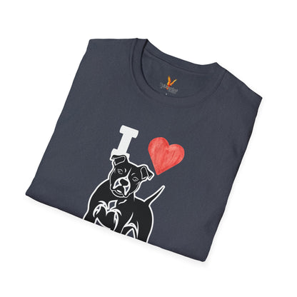 “I ❤️ Pit Bulls” T-Shirt – Pit Bull Advocate & Dog Lover Tee