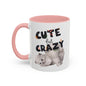 Cute But Crazy Cat Mug – 11oz & 15oz (Multiple Color Options)