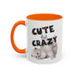 Cute But Crazy Cat Mug – 11oz & 15oz (Multiple Color Options)