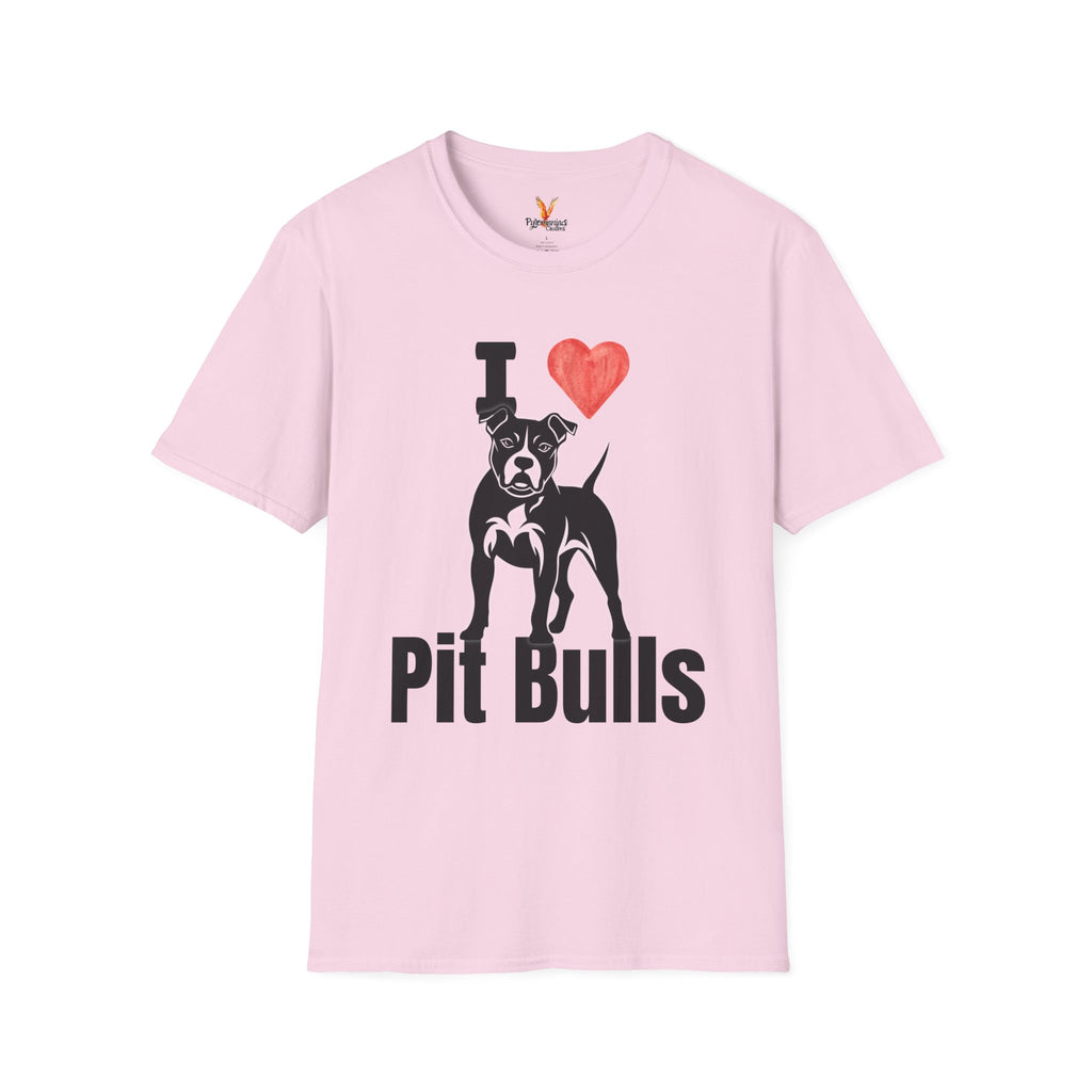 “I ❤️ Pit Bulls” T-Shirt – Pit Bull Advocate & Dog Lover Tee