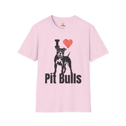 “I ❤️ Pit Bulls” T-Shirt – Pit Bull Advocate & Dog Lover Tee
