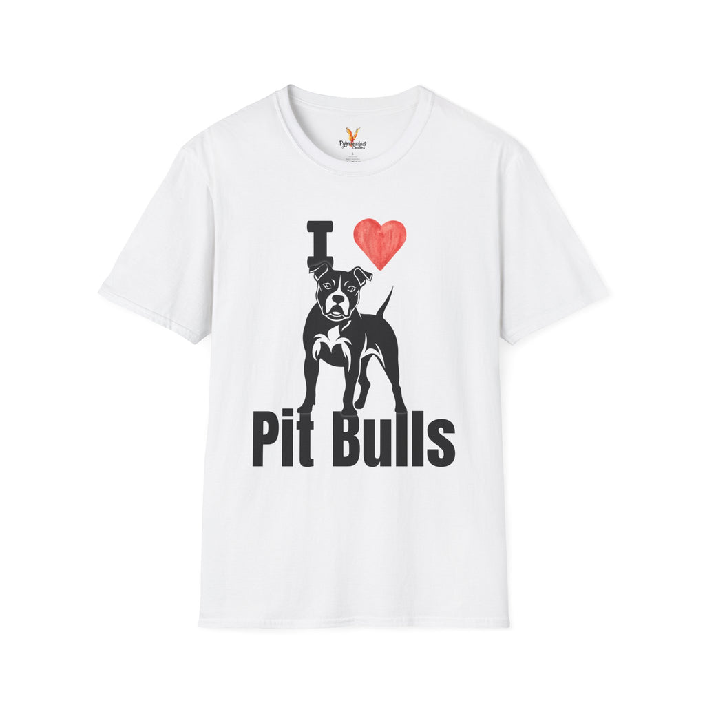 “I ❤️ Pit Bulls” T-Shirt – Pit Bull Advocate & Dog Lover Tee