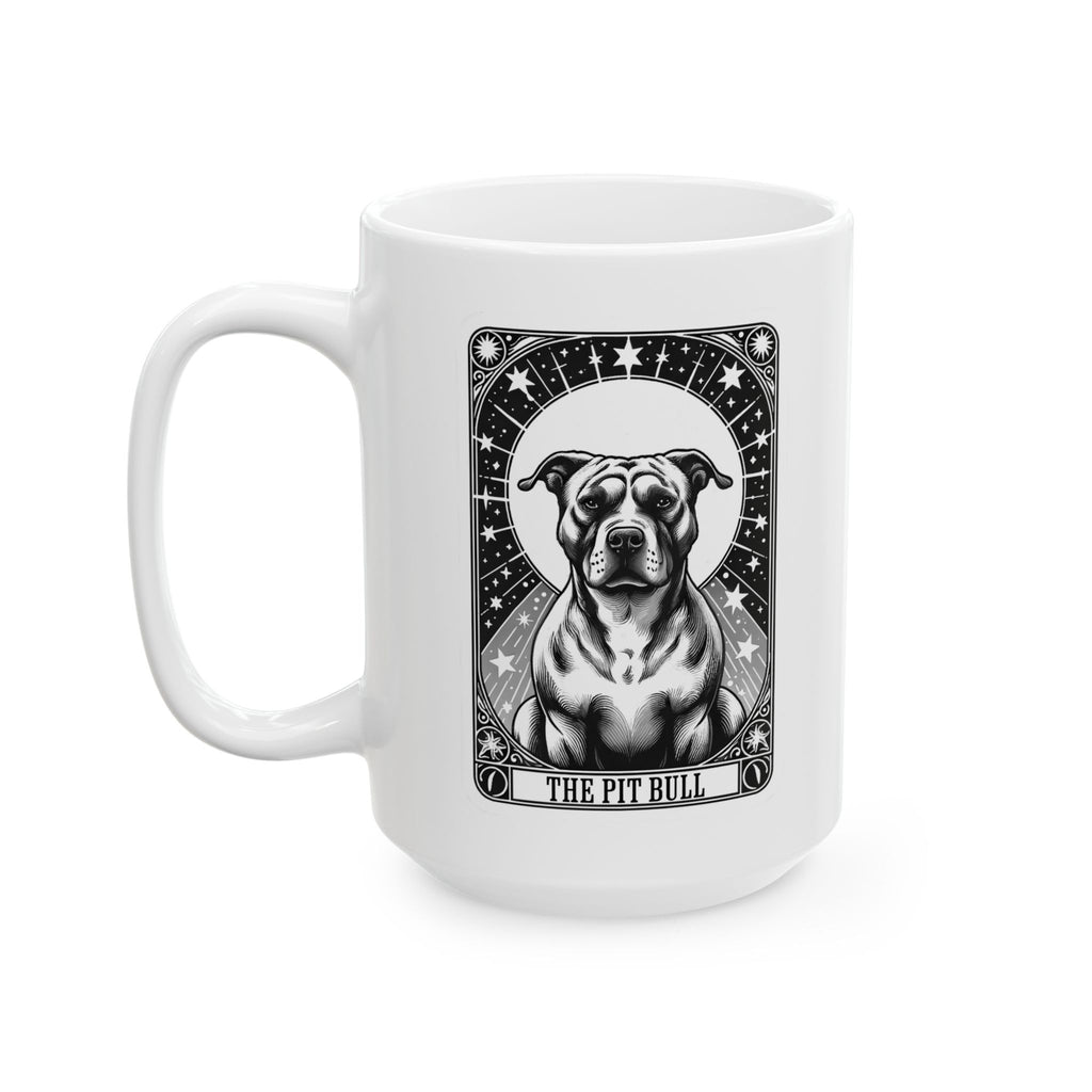 Pit Bull Card Design Coffee Mug | 11 oz & 15 oz