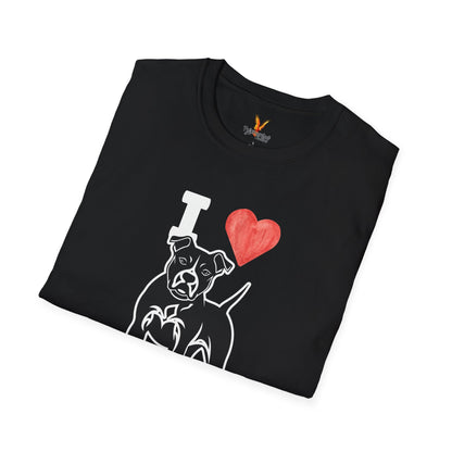 “I ❤️ Pit Bulls” T-Shirt – Pit Bull Advocate & Dog Lover Tee