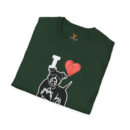 “I ❤️ Pit Bulls” T-Shirt – Pit Bull Advocate & Dog Lover Tee