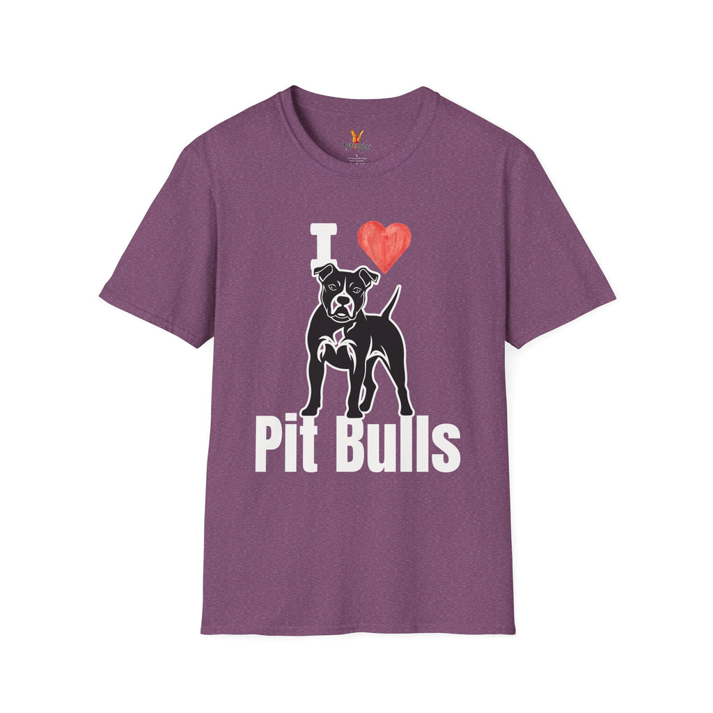 “I ❤️ Pit Bulls” T-Shirt – Pit Bull Advocate & Dog Lover Tee