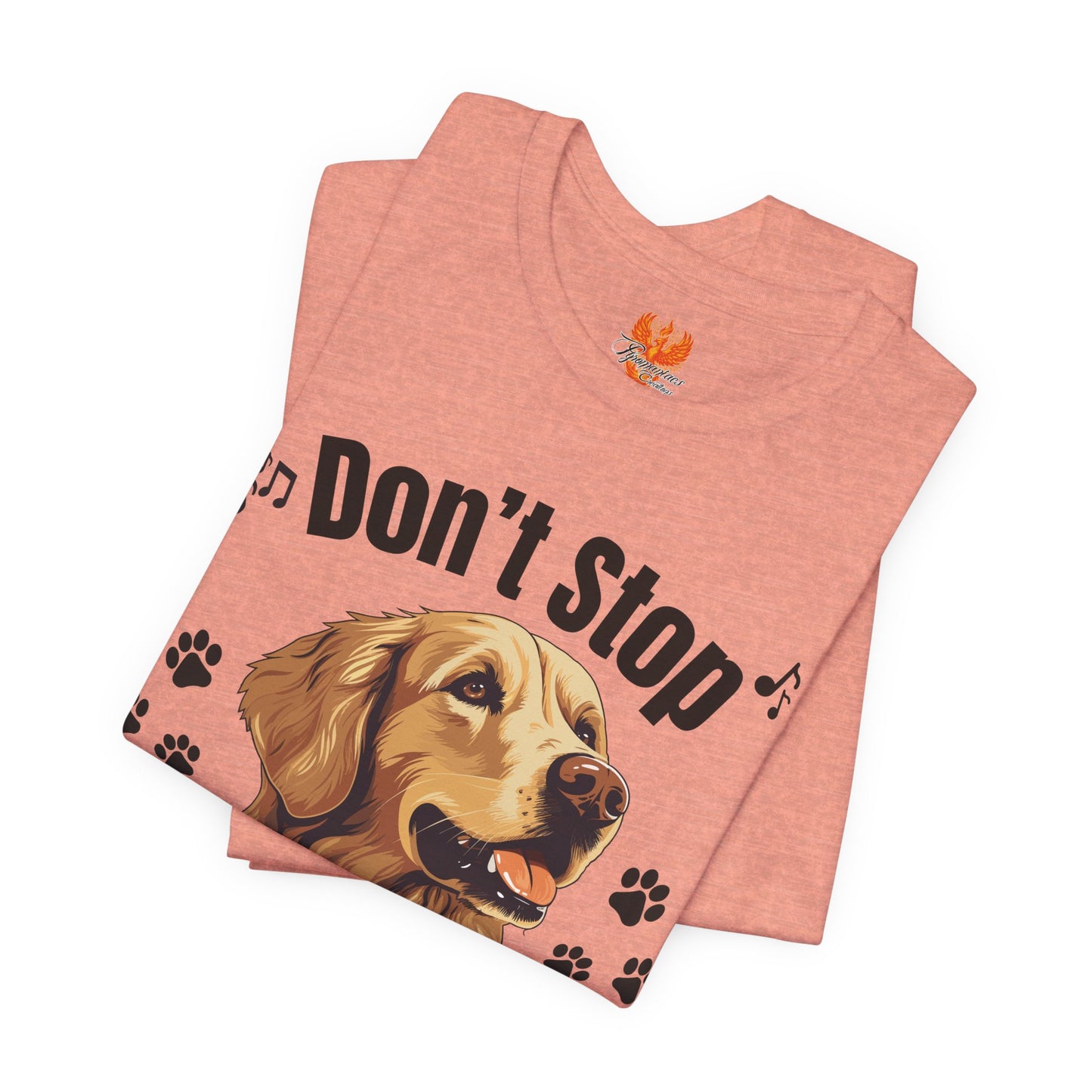 “Don’t Stop Retrievin’” Golden Retriever T-Shirt – Funny Dog Lover Tee
