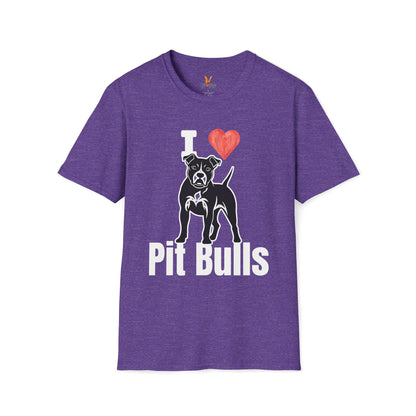 “I ❤️ Pit Bulls” T-Shirt – Pit Bull Advocate & Dog Lover Tee