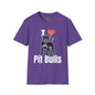 “I ❤️ Pit Bulls” T-Shirt – Pit Bull Advocate & Dog Lover Tee