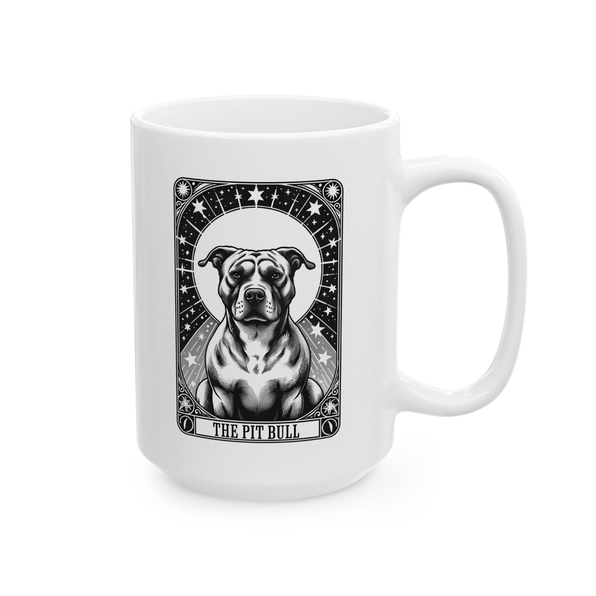 Pit Bull Card Design Coffee Mug | 11 oz & 15 oz