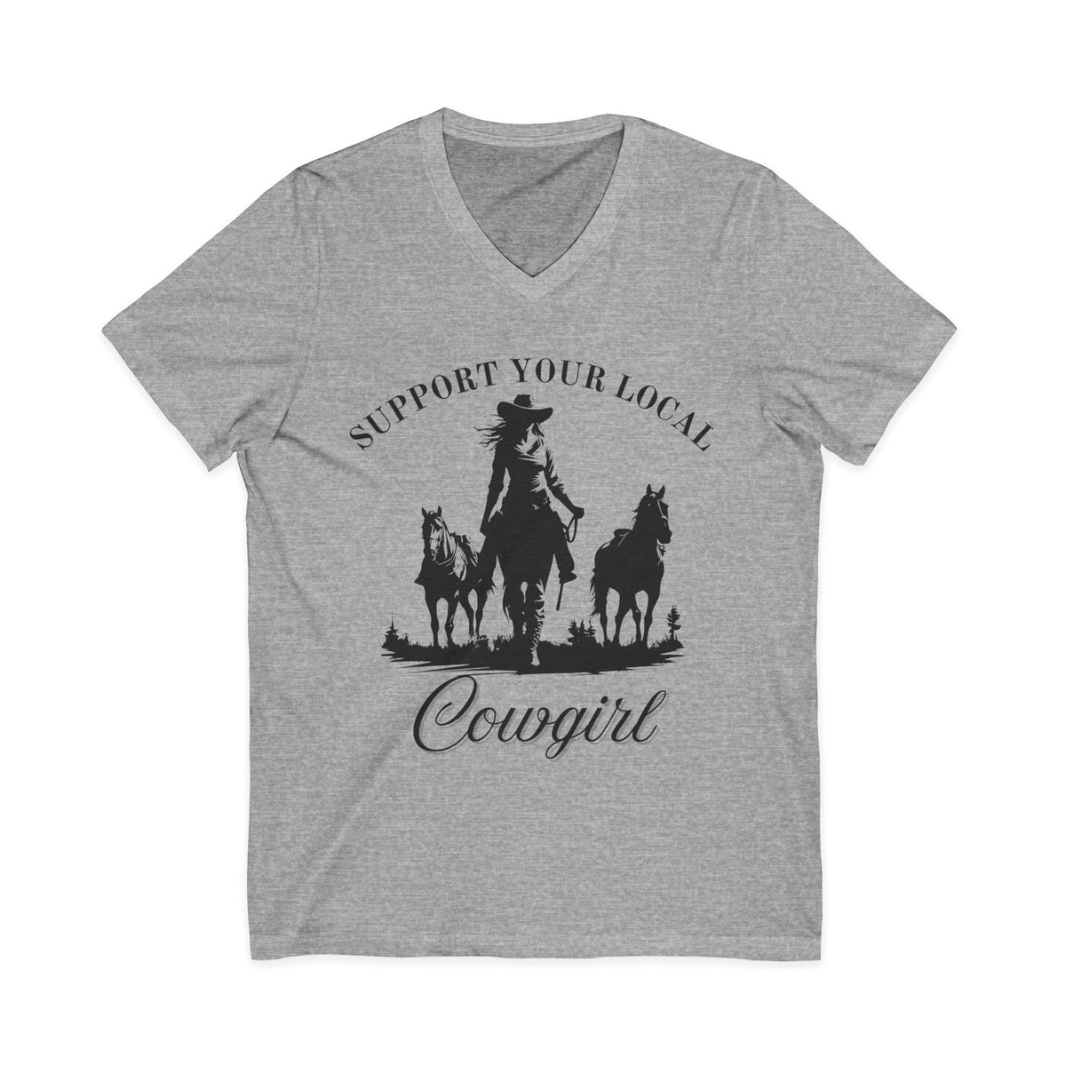 “Support Your Local Cowgirl” T-Shirt – Western Cowgirl Graphic Tee