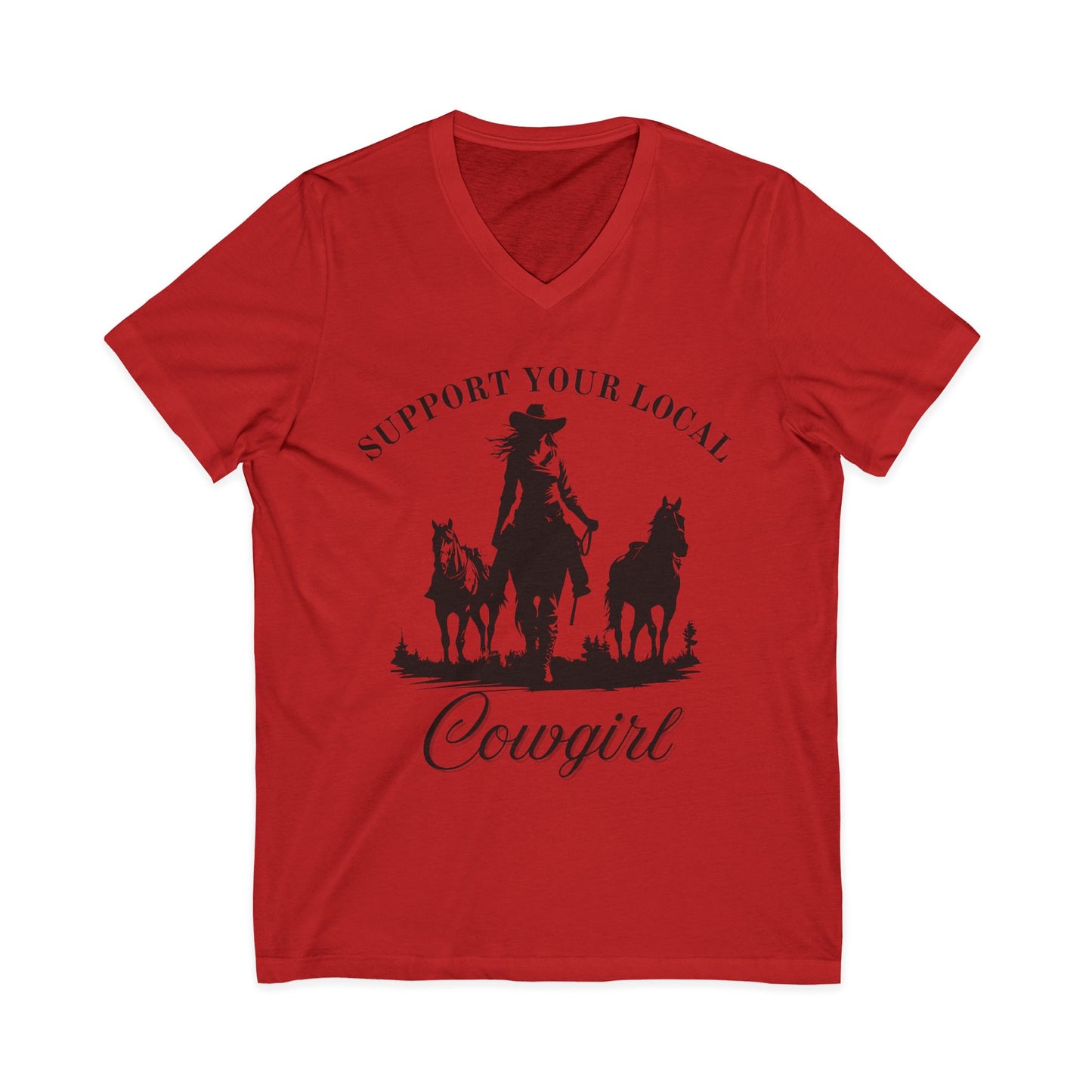 “Support Your Local Cowgirl” T-Shirt – Western Cowgirl Graphic Tee