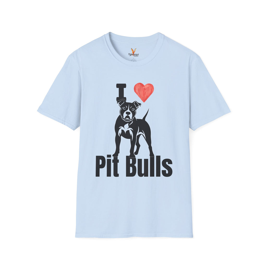 “I ❤️ Pit Bulls” T-Shirt – Pit Bull Advocate & Dog Lover Tee