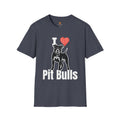 “I ❤️ Pit Bulls” T-Shirt – Pit Bull Advocate & Dog Lover Tee