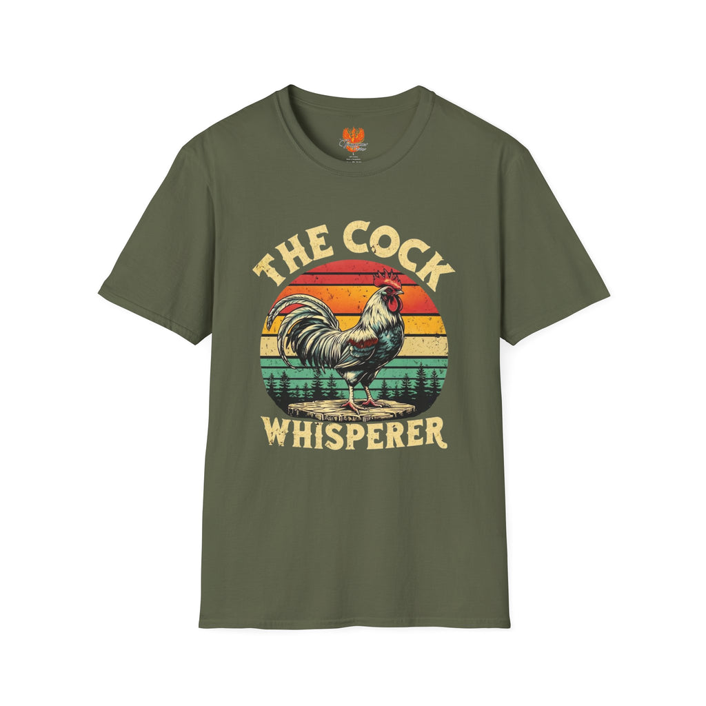 “The Cock Whisperer” T-Shirt – Funny Rooster & Farm Life Graphic Tee