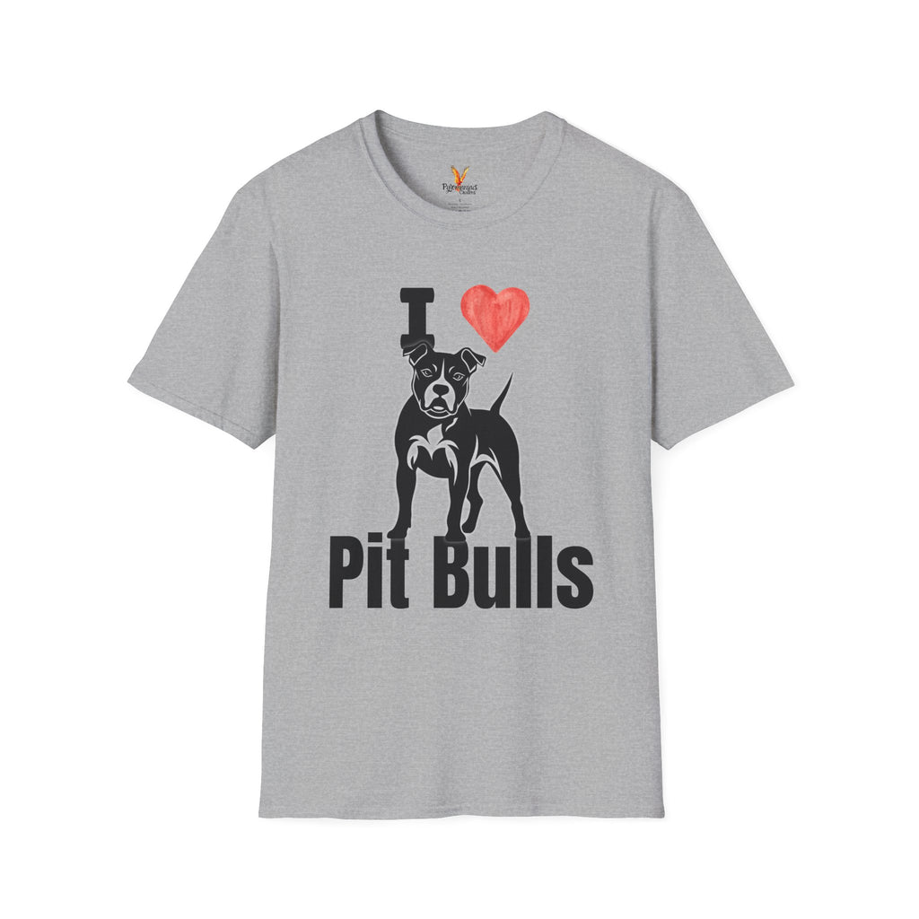 “I ❤️ Pit Bulls” T-Shirt – Pit Bull Advocate & Dog Lover Tee