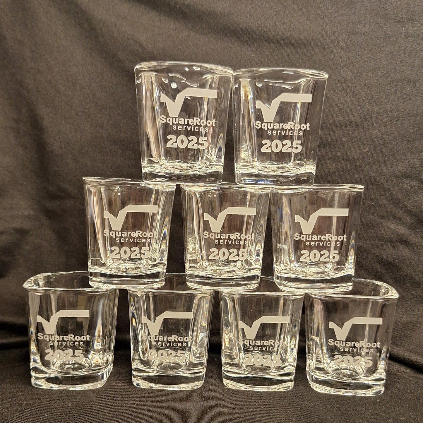 Personalized Shot Glass – Custom Engraved 2.2 oz Glass – Wedding Favor, Groomsmen Gift, Party Keepsake, Logo or Name