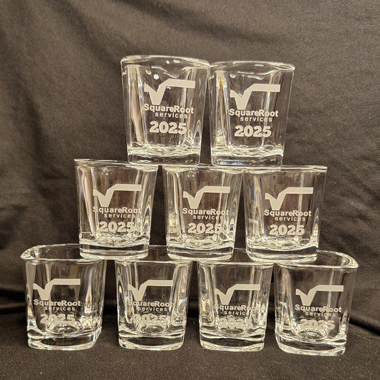 Personalized Shot Glass – Custom Engraved 2.2 oz Glass – Wedding Favor, Groomsmen Gift, Party Keepsake, Logo or Name