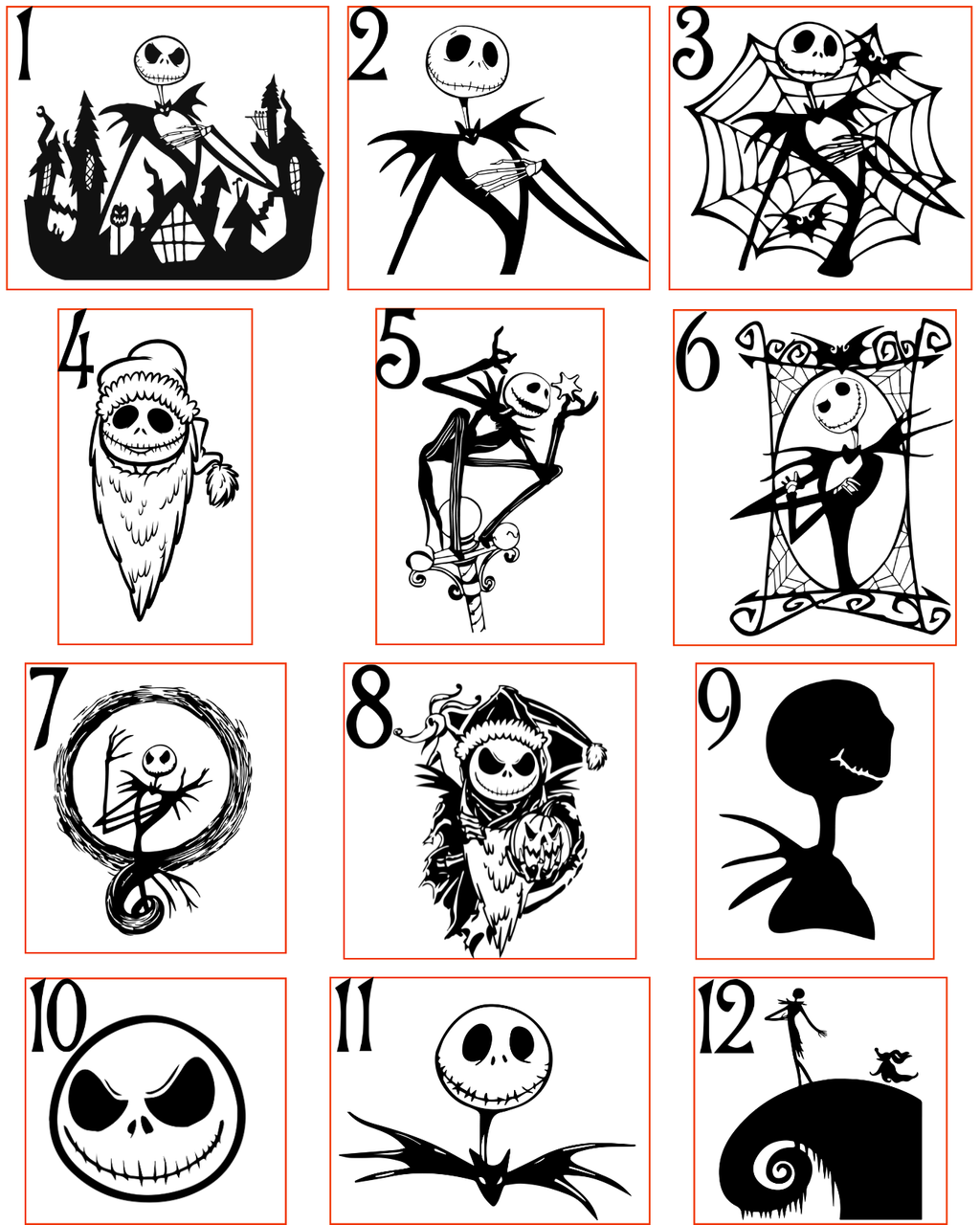 Engraved Jack Skellington–Inspired Christmas Slate Coaster