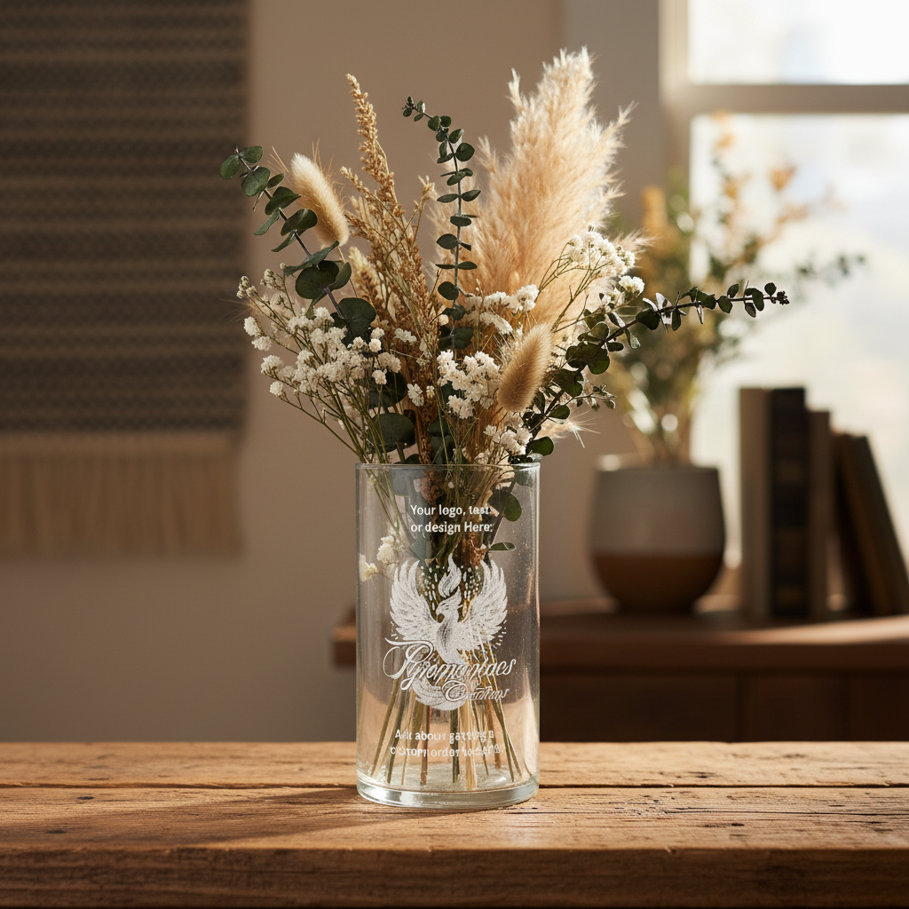 Engraved Vase - Rustic