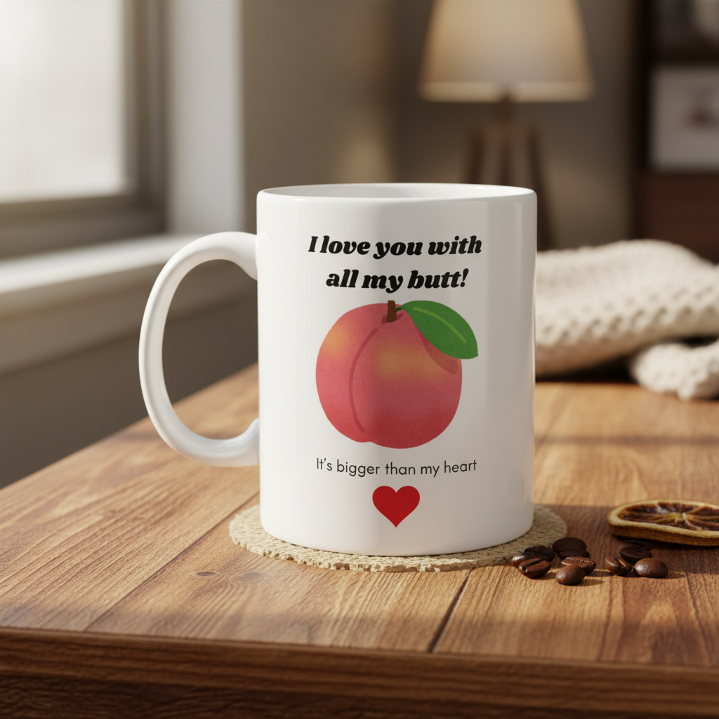 Funny Mug - Rustic Background
