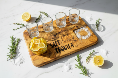 Shot Glass Board with Square Glasses